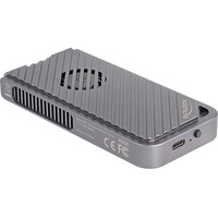 DeLOCK Externe M.2 NVMe SSD gaming behuizing USB-C 40 Gbps met RGB externe behuizing Grijs, met ventilator