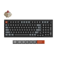 Keychron V5 Ultra 8K Wireless Custom Mechanical Keyboard Zwart, US lay-out (QWERTY), Keychron Silk POM Red, 96%, RGB, Hot swap, 2.4 GHz | Bluetooth 5.3 | USB-C