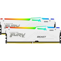 Kingston FURY 64 GB DDR5-6000 Kit werkgeheugen Wit, KF560C36BWEAK2-64, Renegade RGB, EXPO, XMP