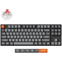 Keychron K8 Max-A1 mechanisch toetsenbord Zwart, US lay-out (QWERTY), Keychron Super Red, 80% (TKL), witte leds, OSA Double-shot PBT, USB-C | 2.4 GHz | Bluetooth 5.1