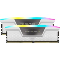 Corsair 64 GB DDR5-6000 Kit werkgeheugen Wit, CMH64GX5M2B6000C30W, Vengeance RGB, XMP 3.0