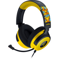 Razer Kraken V4 X - Pokémon Edition over-ear gaming headset Zwart/geel, Pc, PlayStation 5, Nintendo Switch