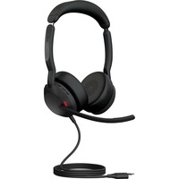 Jabra Evolve2 50, UC on-ear headset Zwart, Stereo, USB-A, gecertificeerd voor Google Meet en Zoom