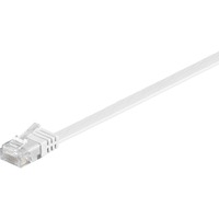 goobay Cat.5e netwerkkabel Wit, 20 meter, U/UTP, RJ-45, Platte kabel