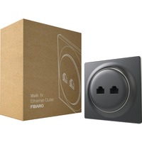 Fibaro Walli N Ethernet Outlet aansluiting Antraciet