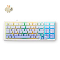 MCHOSE K99 V2 Wireless Gasket Mount Mechanical Keyboard Wit, US lay-out (QWERTY), Kailh Box Icy Creamsicle, 99%, RGB, PBT Keycaps, Hot-Swap, 2.4 GHz | Bluetooth | USB-C
