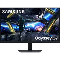 Samsung Odyssey G7 G70F 27" 4K UHD gaming monitor Zwart, 2x HDMI, DisplayPort, 2x USB-A, USB-B, 180 Hz / 360 Hz
