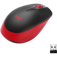 Logitech M190 Full-size wireless mouse Rood, 1000 dpi