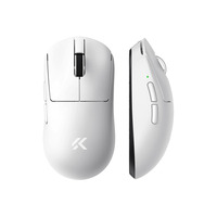 MCHOSE A7 V2 Pro gaming muis Wit, 26.000 DPI, 8K, 2.4 GHz / Bluetooth / USB-C