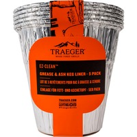 Traeger Inzetstuk voor vet- en aslade BAC608 container aluminium, 5 stuks, Aluminium