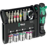 Wera Tool-Check Modular Imperial 1, 21‑delig bitset Zwart/groen
