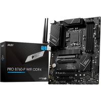 MSI PRO B760-P WIFI DDR4 socket 1700 moederbord RAID, 2.5 Gb-LAN, WiFi, BT, Sound, ATX