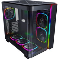 Montech KING 95 PRO midi tower behuizing Zwart | 2x USB-A | 1x USB-C | RGB | Tempered Glass