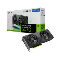 PNY GeForce RTX 5070 SLIM OC 12 GB grafische kaart DLSS 4, 3x DisplayPort, 1x HDMI