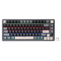 Royal Kludge M75 draadloos gaming toetsenbord US-International, Phantom, Brown switch, 75%, RGB, Hot swap, 2.4 GHz / USB-C / Bluetooth