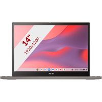 ASUS Chromebook CX34 Flip CB3401FBA-LZ0187 14" 2-in-1 laptop Grijs | Core i5-1235U | Iris Xe Graphics | 16 GB | 256 GB SSD | Touch