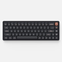 Iqunix Magi65 Shadow Black, gaming toetsenbord Zwart, US lay-out, IQUNIX Gold Red, RGB leds, 65%, Hot-swappable, PBT, 2.4GHz | Bluetooth 5.1 | USB-C