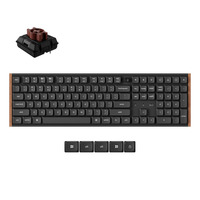 Keychron K5 Ultra 8K Wireless Custom Mechanical Keyboard Zwart, US lay-out (QWERTY), Keychron Milk POM Brown, 100%, RGB leds, LSA Double-shot PBT, USB-C | 2.4 GHz | Bluetooth 5.2