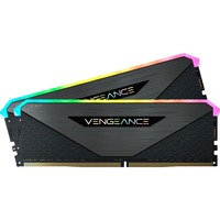 Corsair Vengeance RGB RT 32 GB DDR4-3200 (2x 16 GB) werkgeheugen Zwart, CMN32GX4M2Z3200C16, XMP 2.0