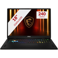 MSI Vector 18 HX AI A2XWIG-638NL 18"  gaming laptop Donkergrijs | Core Ultra 9 275HX | RTX 5080 | 32 GB | 2 TB SSD
