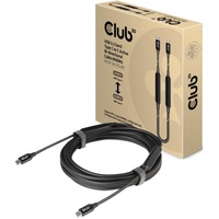 Club 3D Actieve USB-C 3.2 Gen 2 kabel Zwart, 5 meter, 8K 60Hz
