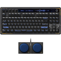 8BitDo Retro 87 Mechanical Keyboard - Mecha BREAK, gaming toetsenbord Zwart/blauw, US lay-out, Kailh Box Jellyfish Pro Glaze, TKL, ABS keycaps, Hot-swap, Bluetooth LE 5.0, Wireless 2.4GHz, USB