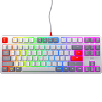 CHERRY XTRFY K4V2 RGB TKL, gaming toetsenbord Wit, US lay-out, Cherry MX2A Red, TKL (80%), RGB