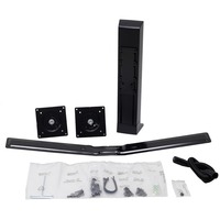 Ergotron WorkFit Dual Monitor Kit, universal monitorarm Zwart