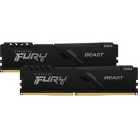 Kingston FURY Beast 32 GB DDR4-3600 (2x 16 GB) werkgeheugen Zwart, KF436C18BBK2/32, XMP 2.0