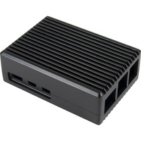 Inter-Tech Elegant aluminum case for Raspberry Pi 5, behuizing Zwart
