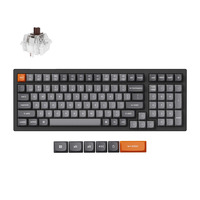 Keychron K4 Max-B3, toetsenbord Zwart, US lay-out, Keychron Super Brown, 96%, RGB, Double-shot PBT Keycaps, Bluetooth / USB-C / 2.4 GHz