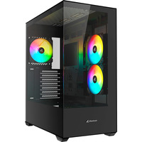Sharkoon SK6 ARGB midi tower behuizing Zwart | 2x USB-A | RGB | Tempered Glass