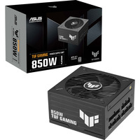 ASUS TUF Gaming Platinum modulaire 850 watt voeding  Zwart, 1x 12V-2x6, 3x PCIe