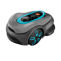 GARDENA Smart SILENO sense 400 m² robotmaaier Grijs/turquoise, 19941-26, Li-ion accu + Basisstation inbegrepen, grensdraadvrije technologie