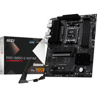 MSI PRO B850-S WIFI6E socket AM5 moederbord Zwart/zilver, RAID, 2.5Gb-LAN, Wi-Fi 6E, BT 5.3, Sound, ATX