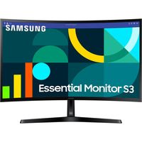 Samsung S27D366GAU Essential S3 S36GD 27" curved monitor Zwart, 100 Hz | HDMI | VGA