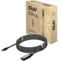 Club 3D USB 3.2 Gen1 Active Repeater verlengkabel Zwart, 5 meter