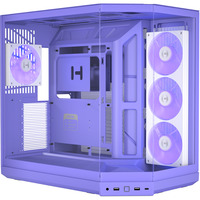 HYTE Y50 RGB Taro Milk midi tower behuizing Paars | 2x USB-A | 1x USB-C | RGB | Tempered Glass