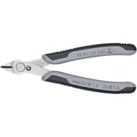 KNIPEX Electronic Super Knips ESD 78 03 125 ESD elektronica-tang Grijs