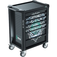 Wera 9700 Tool Rebel werkplaatswagen 1, 94-delig gereedschapswagen Zwart, Incl. 4 schuimrubber inzetstukken met gereedschap