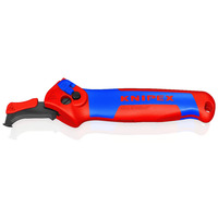 KNIPEX Kabelmes, met glijschoen Rood/blauw
