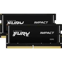 Kingston FURY Impact 32 GB DDR5-6400 (2x 16 GB) laptopgeheugen Zwart, KF564S38IBK2-32, SO-DIMM, XMP 3.0