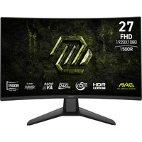 MSI MAG 274CF X24 27" curved gaming monitor Zwart, 2x HDMI, DisplayPort, 240 Hz