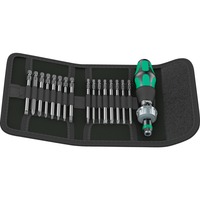 Wera Kraftform Kompakt 60 RA dopsleutel Zwart/groen, Imperial, 17‑delig