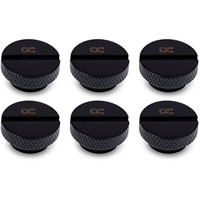 Alphacool Eiszapfen screw plug G1/4 verbinding Zwart, 6 stuks