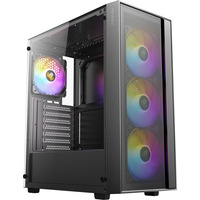 Antec AX65 ARGB midi tower behuizing Zwart | 3x USB-A | Tempered Glass