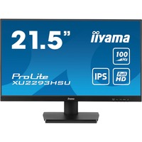 iiyama ProLite XU2293HSU-B7 21.5" monitor Zwart, 100 Hz, HDMI, DisplayPort, Audio, USB