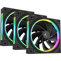 DeepCool FL12R RGB case fans Zwart, 3 stuks, 120 x 120 x 25 mm, PWM