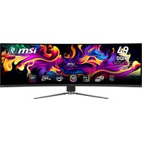 MSI MPG 491CQP QD-OLED 49" Curved UltraWide gaming monitor Zwart, 2x HDMI, DisplayPort, 2x USB-A, USB-B, USB-C, 144 Hz
