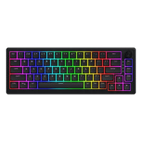 Hator Skyfall Wired, gaming toetsenbord Zwart, US lay-out, HATOR Aurum Sterling, 65%, RGB, Double shot ABS, Hot-swap